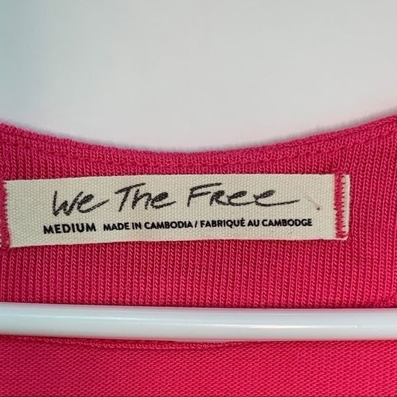 We the free pink plunge tank top 8057 people Soft Vneck Medium - Picture 8 of 11